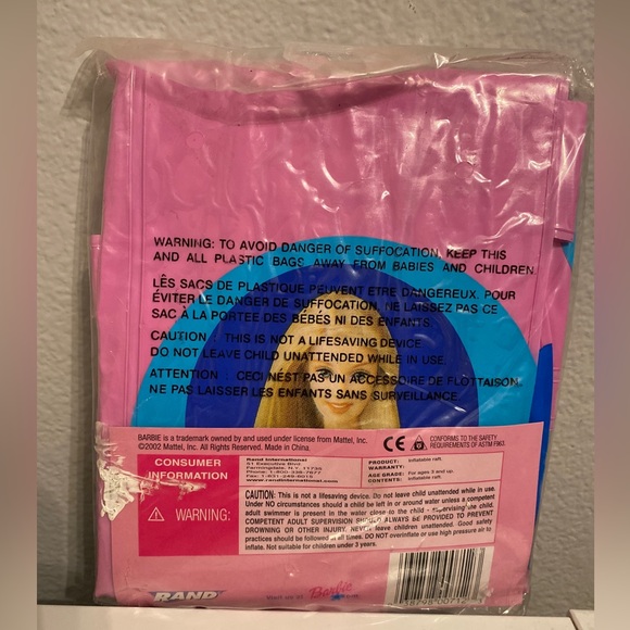 Barbie Pool Inflatable- Pool Float- Inflatable Raft-Swimming. See Through Window - Picture 2 of 6